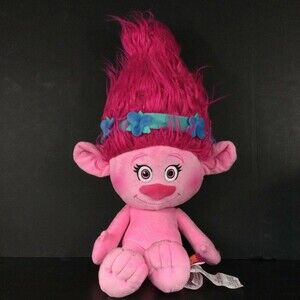 Dreamworks - Trolls - Poppy Plush + Flower Headband - No Clothes